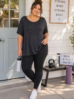 Old Navy Stretchy Athletic Tee 1X Soft Comfy Everyday Activewear